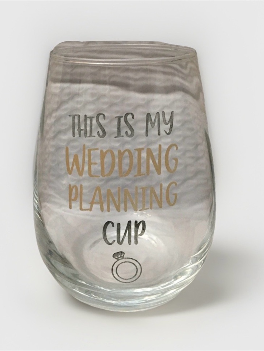 This Is My Wedding Planning Cup Stemless Wine Glass